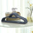 Velvet Hangers - Velvet - Black - Ultra Thin Space Saving with Tie Organizer and 360 Degree Swivel Hook