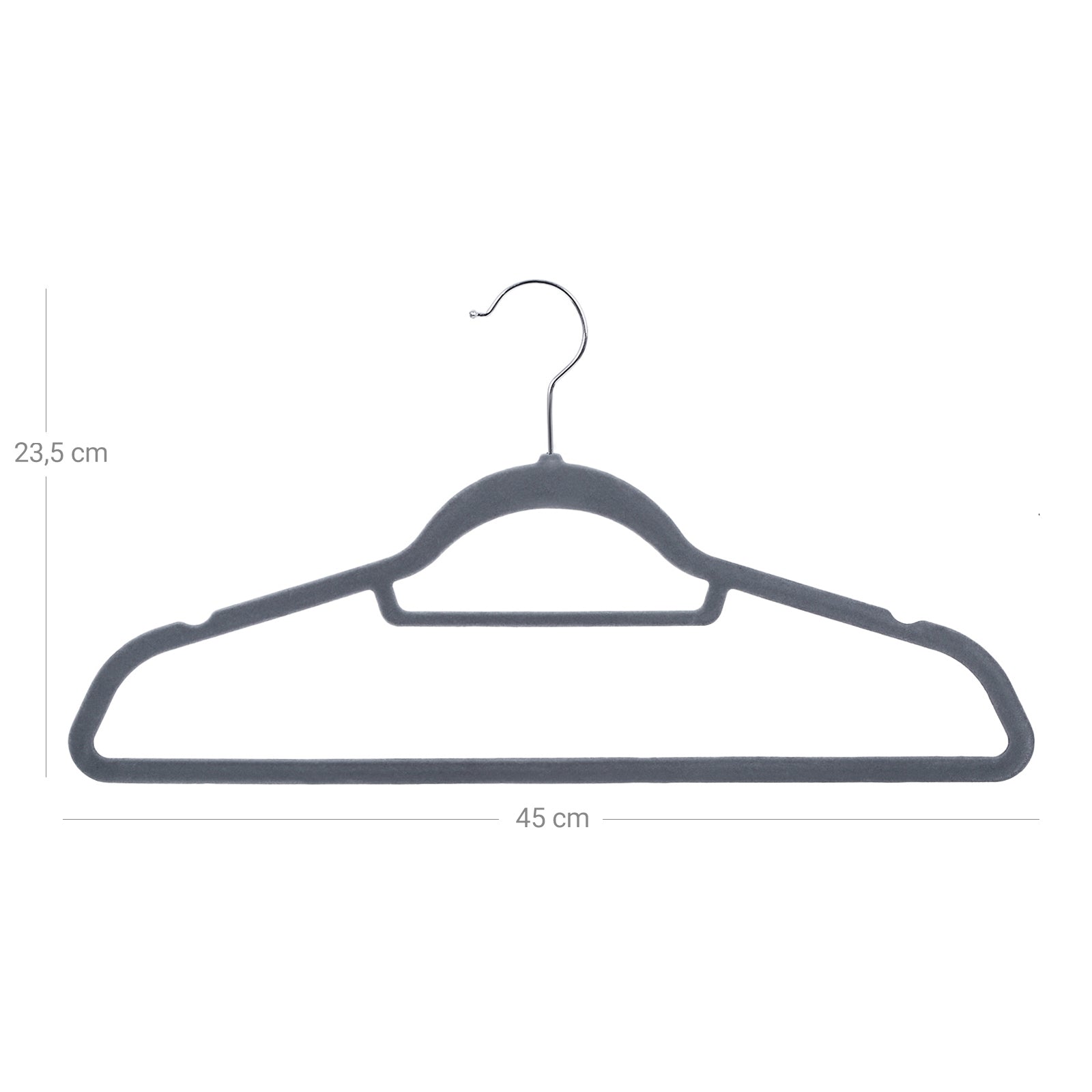 Velvet Hangers - Velvet - Black - Ultra Thin Space Saving with Tie Organizer and 360 Degree Swivel Hook