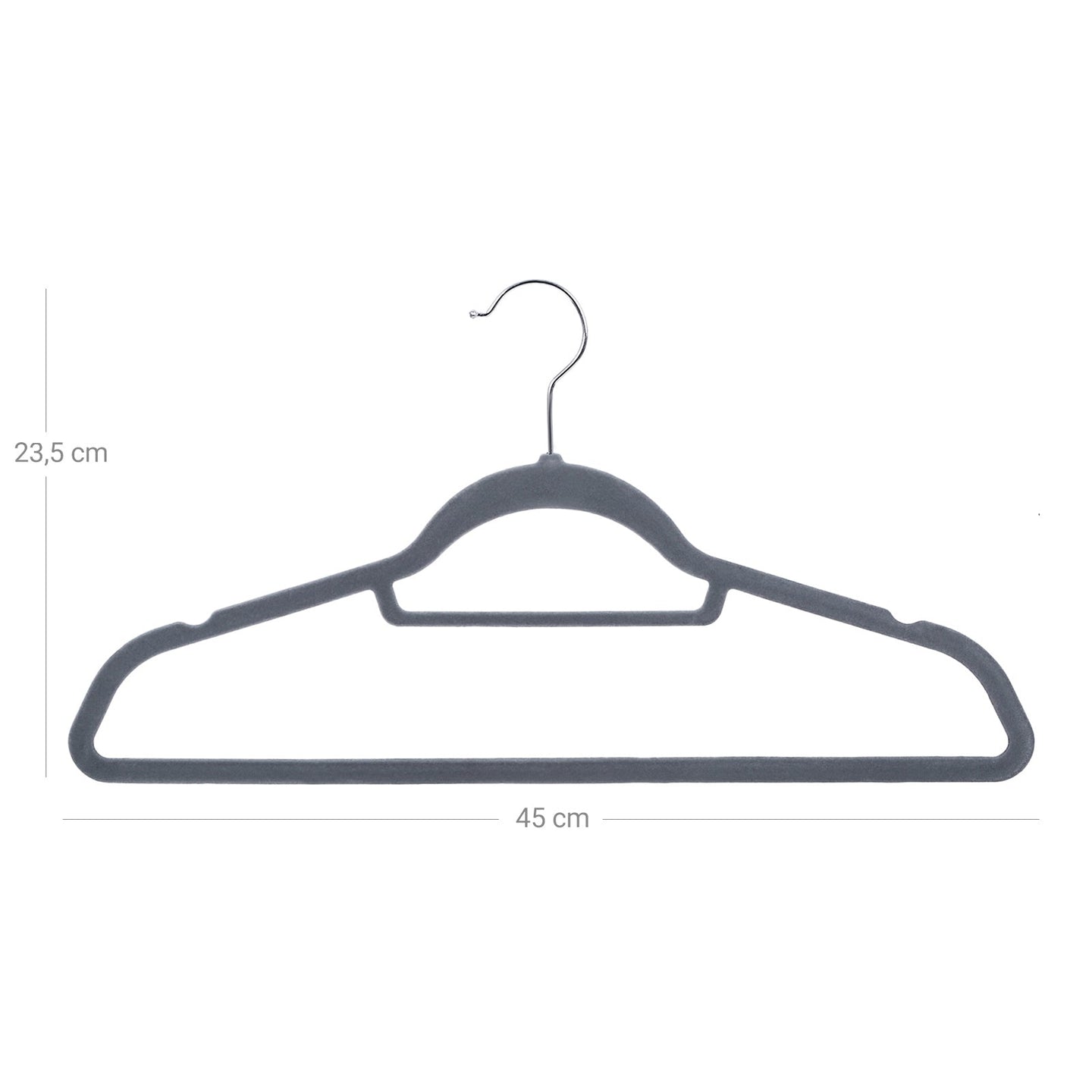 Velvet Hangers - Velvet - Black - Ultra Thin Space Saving with Tie Organizer and 360 Degree Swivel Hook