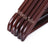 Coat Hangers - Maple Wood - Dark Brown - 20 Pack with Shoulder Notches and Trousers Bar