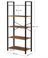 5-Tier Storage Rack - Steel Frame - Rustic Brown and Black