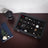 Jewellery Box - Velvet - Black - 24 Compartments with Glass Lid