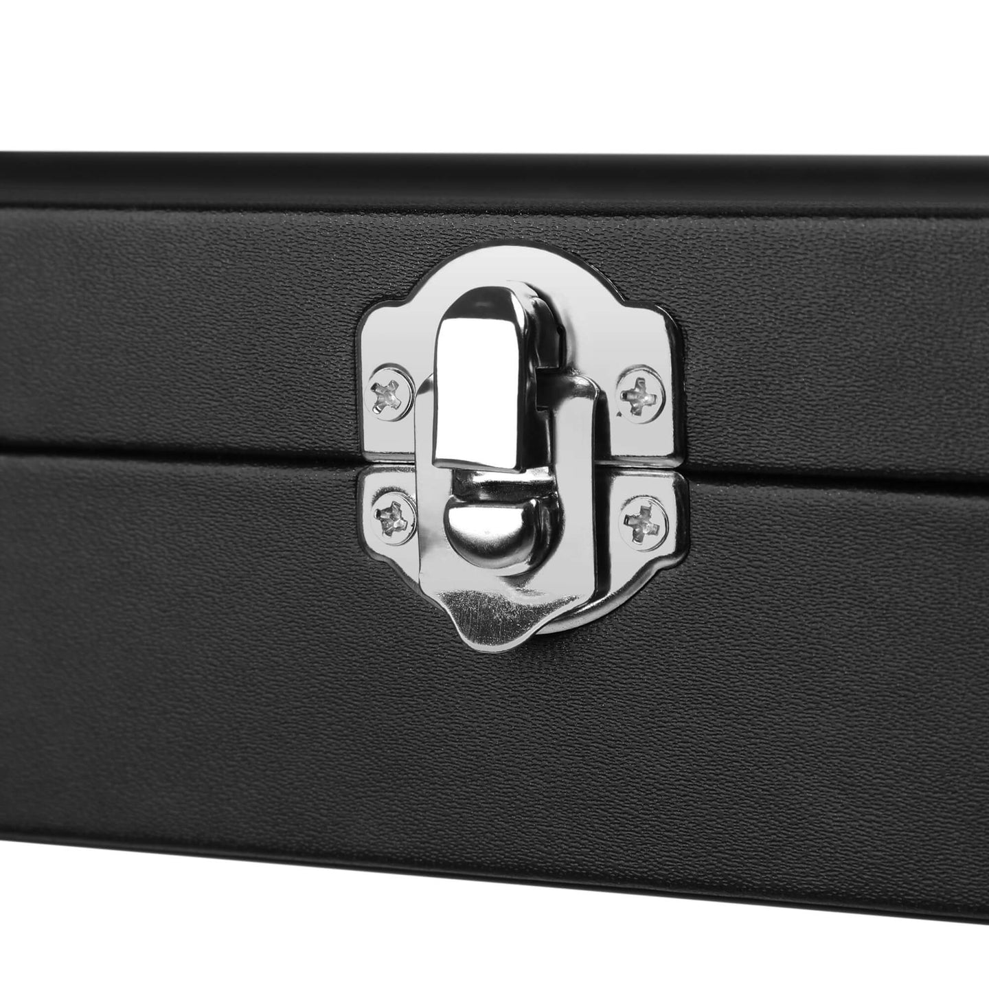 Jewellery Box - Velvet - Black - 24 Compartments with Glass Lid