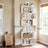 6-Tier Bookshelf - Wood - White - Freestanding Room Divider