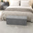 Storage Ottoman Bench - Fabric - Light Grey - Multi-Functional Storage Chest