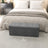 Storage Ottoman Bench - Fabric - Light Grey - Multi-Functional Storage Chest