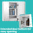 Wall-Mounted Bathroom Storage Cabinet - MDF - White - 3-Door with Adjustable Shelf and Mirror
