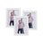Collage Picture Frame Set - MDF - White - Includes 3 Frames for 5"x7" Photos