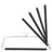 Pants Hangers - Metal - Black - Space-Saving Set of 3 with Non-Slip Padding and Swing Bars for Versatile Storage