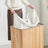 Laundry Hamper - Fabric - Natural - 3 Sections with Clip-on Lid and Handles