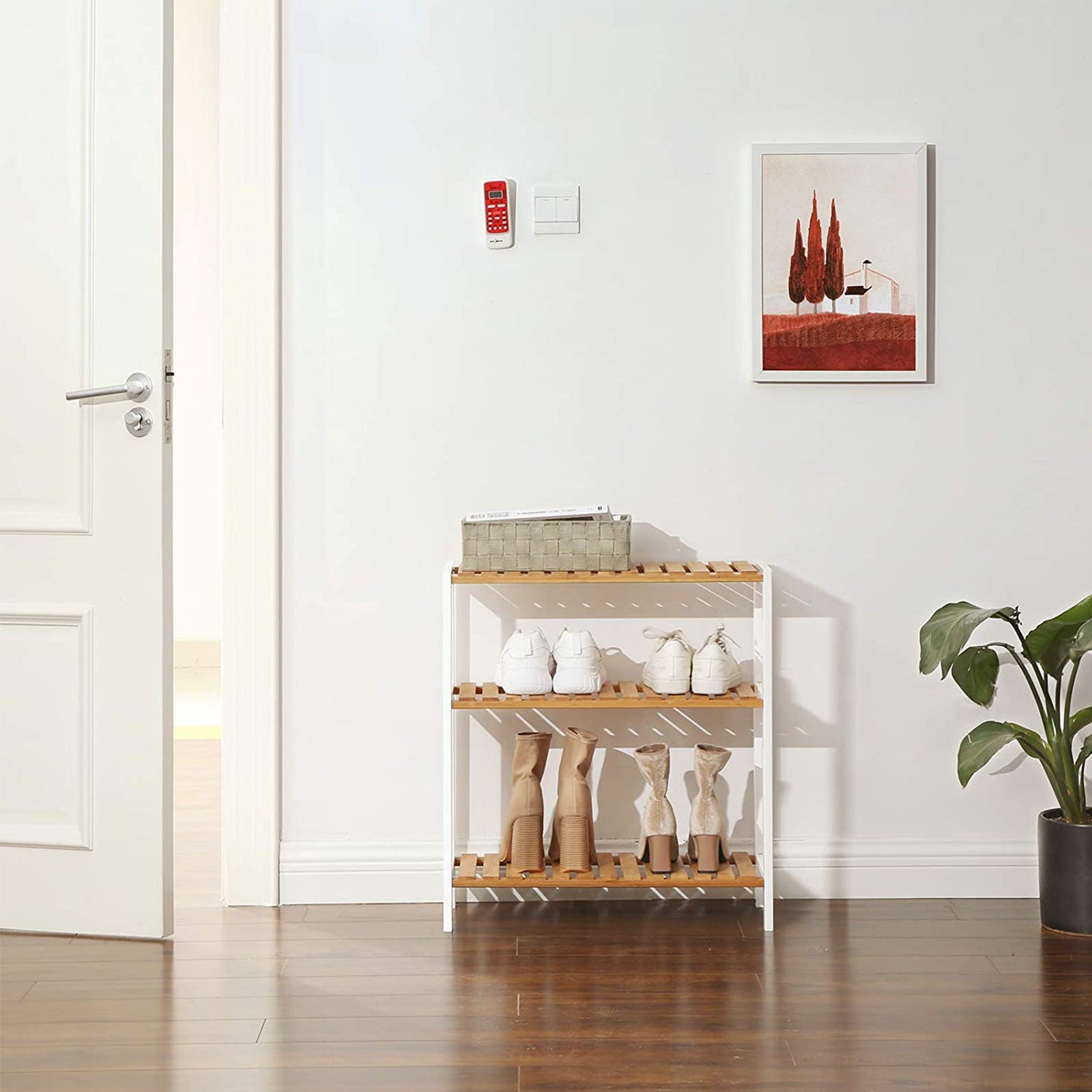 3-Tier Storage Shelf - Bamboo - Natural - Bathroom