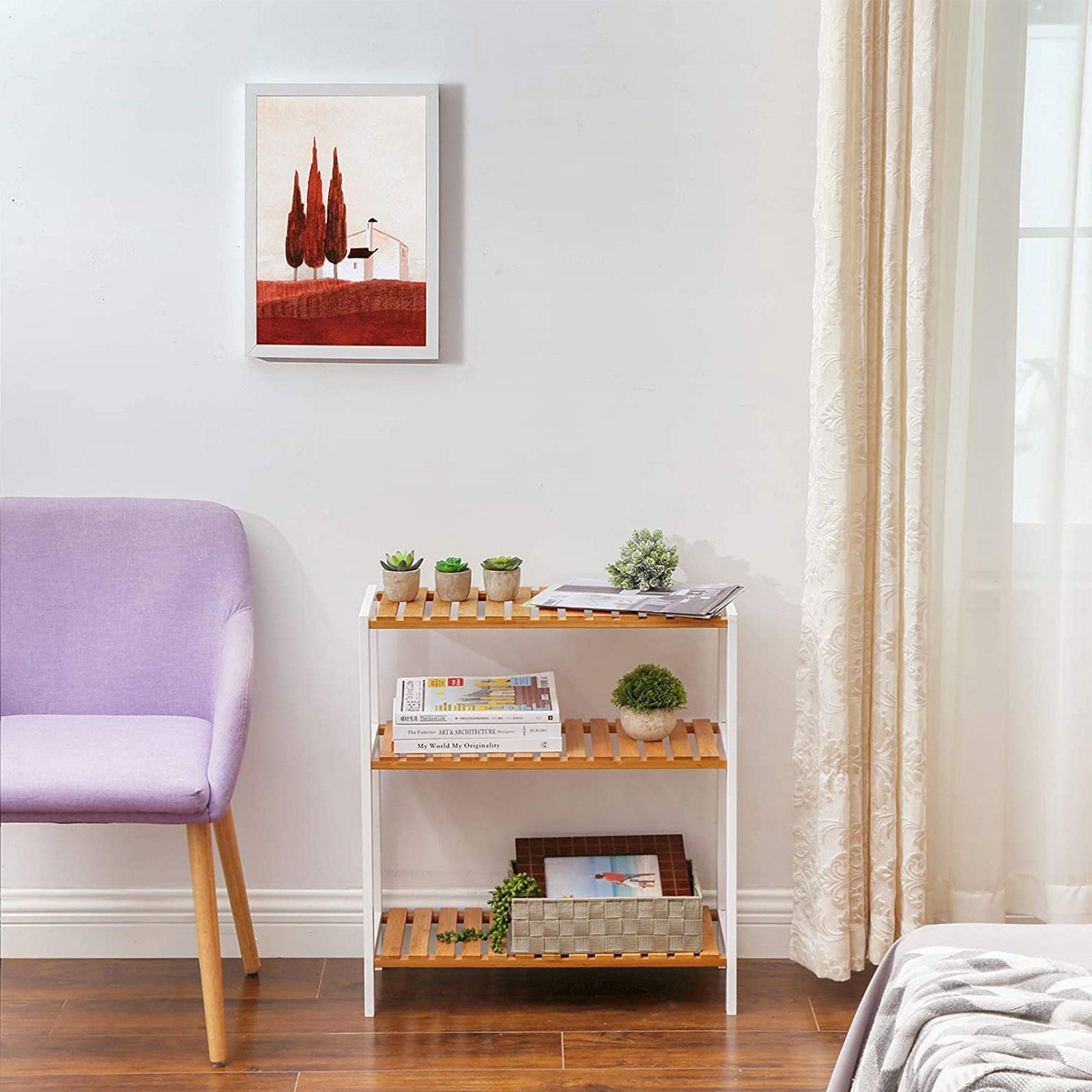 3-Tier Storage Shelf - Bamboo - Natural - Bathroom