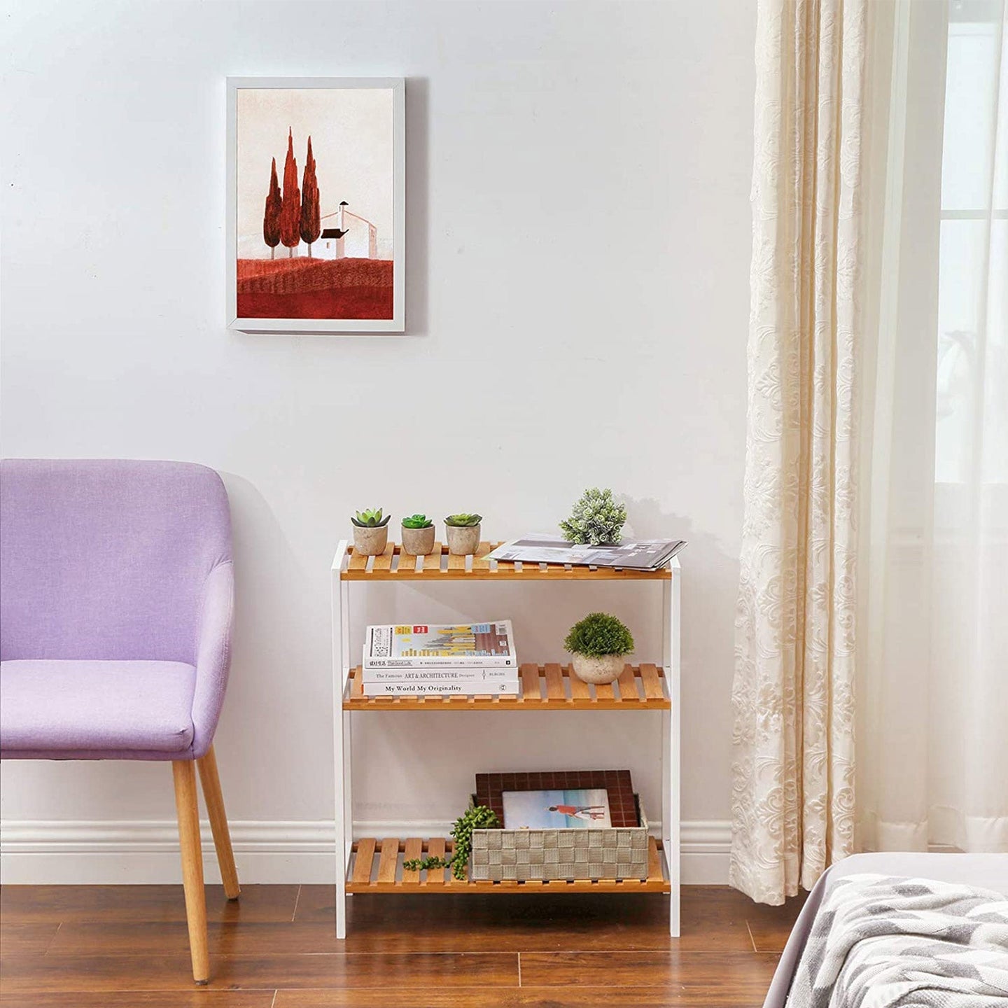 3-Tier Storage Shelf - Bamboo - Natural - Bathroom
