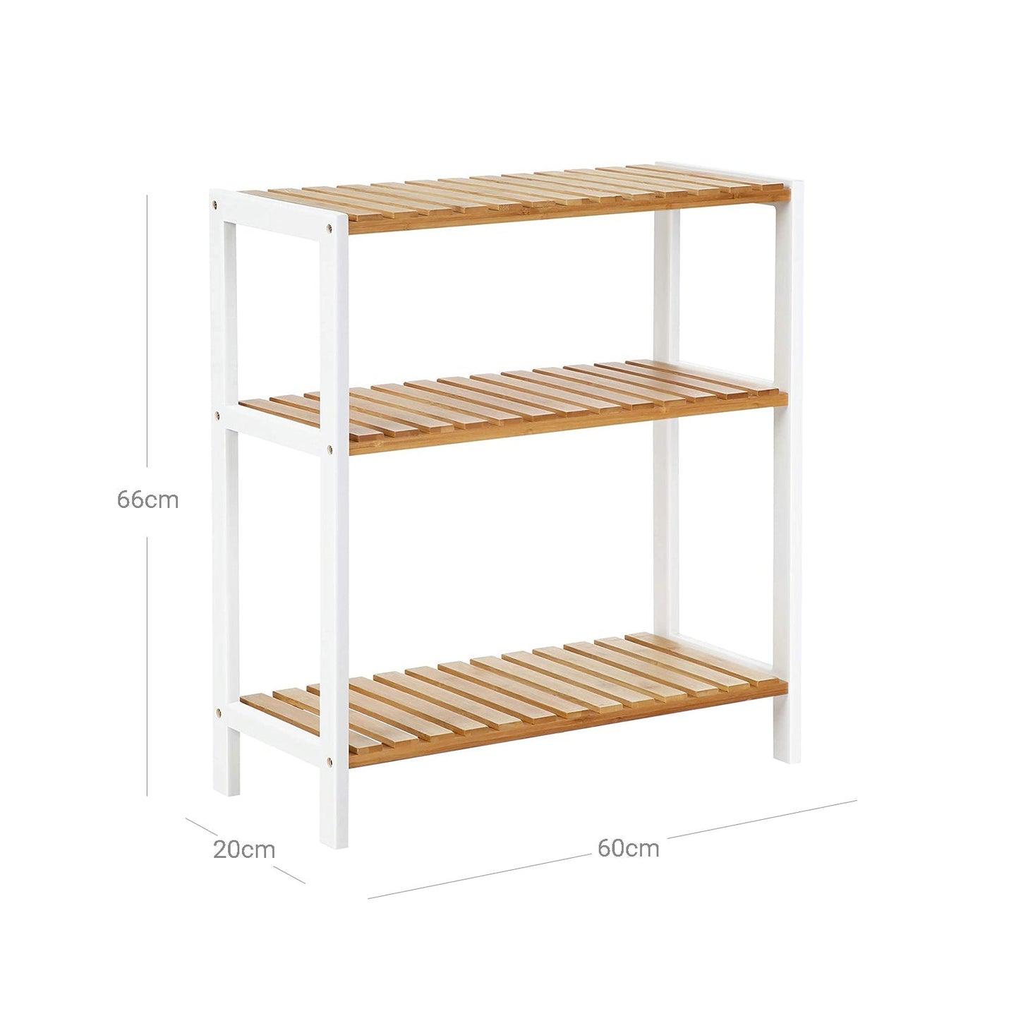 3-Tier Storage Shelf - Bamboo - Natural - Bathroom