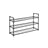 3-Tier Shoe Rack - Metal - Black - Holds Up to 15 Pairs of Shoes
