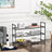 3-Tier Shoe Rack - Metal - Black - Holds Up to 15 Pairs of Shoes