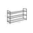 3-Tier Shoe Rack - Metal - Black - Holds Up to 15 Pairs of Shoes
