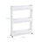 3-Tier Storage Tower - Metal - White - Mobile Design with Wheels