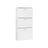 3-Tier Wooden Shoe Cabinet - Rustic Brown
