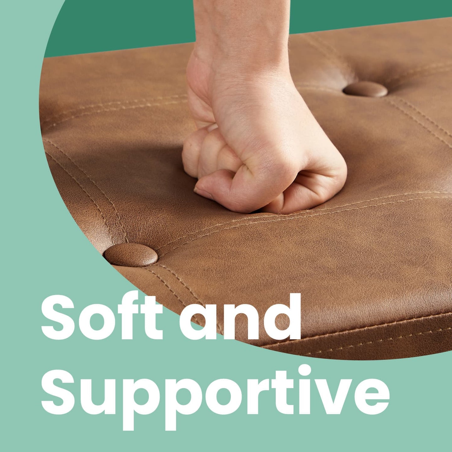 Foldable Ottoman Bench - Fabric - Brown - 300 kg Capacity with Storage