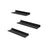 Floating Wall Shelves Set - Metal - Black - Organize with Ease