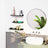 Floating Wall Shelves Set - Metal - Black - Organize with Ease