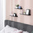 Floating Wall Shelves Set - Metal - Black - Organize with Ease