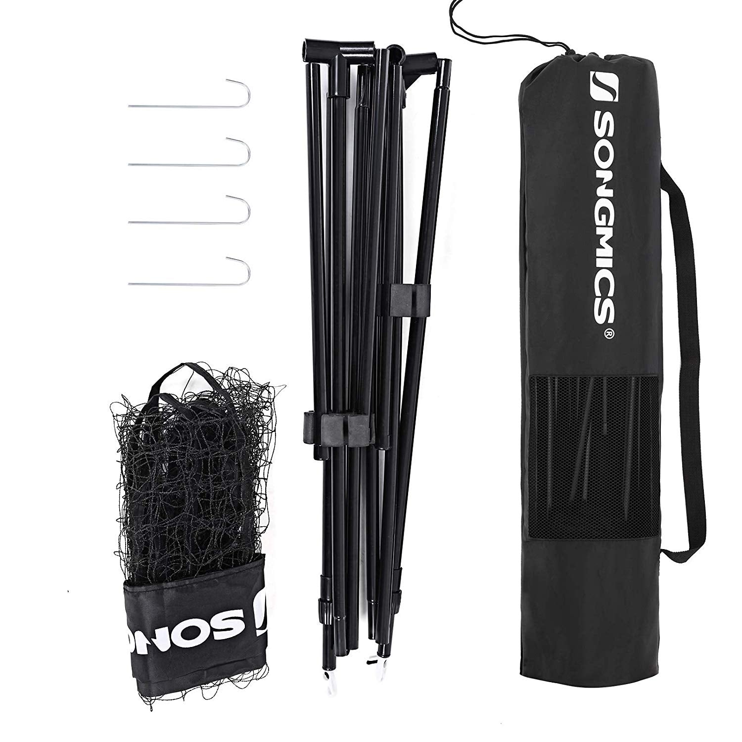 Portable Tennis and Badminton Net - 3 m Length with Stand - Durable Material