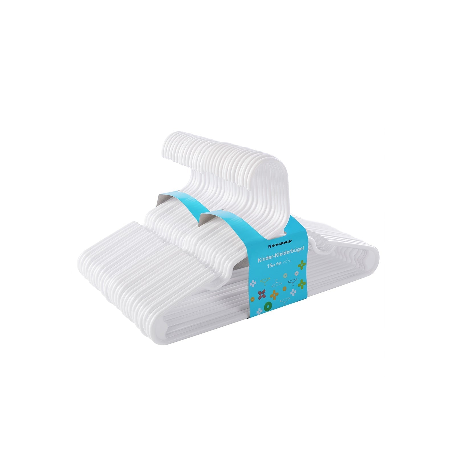 Nursery Hangers - Space Saving, 30 Pack - Plastic - White