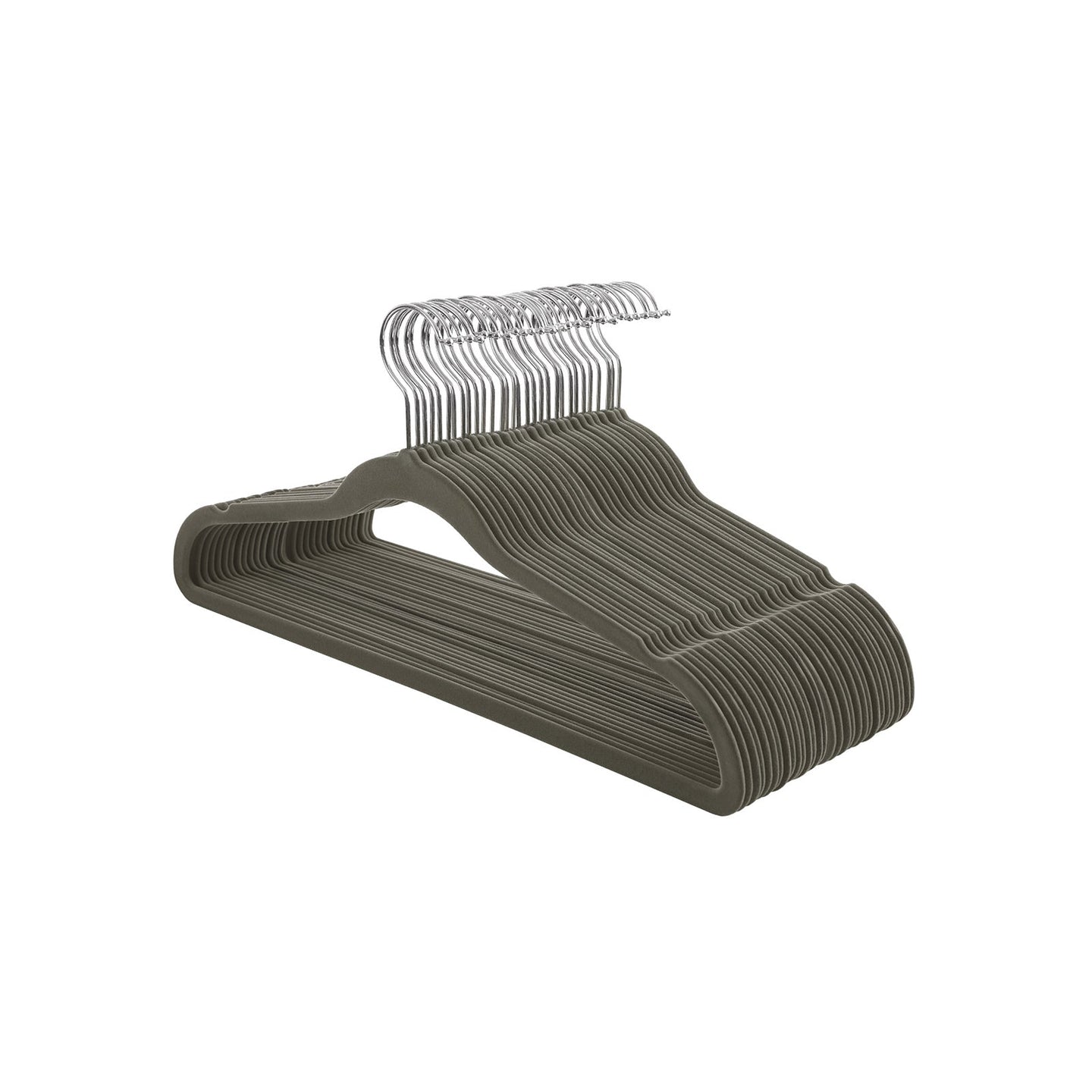 Velvet Hangers - Velvet - Black - Set of 30 with 360° Swivel Hooks