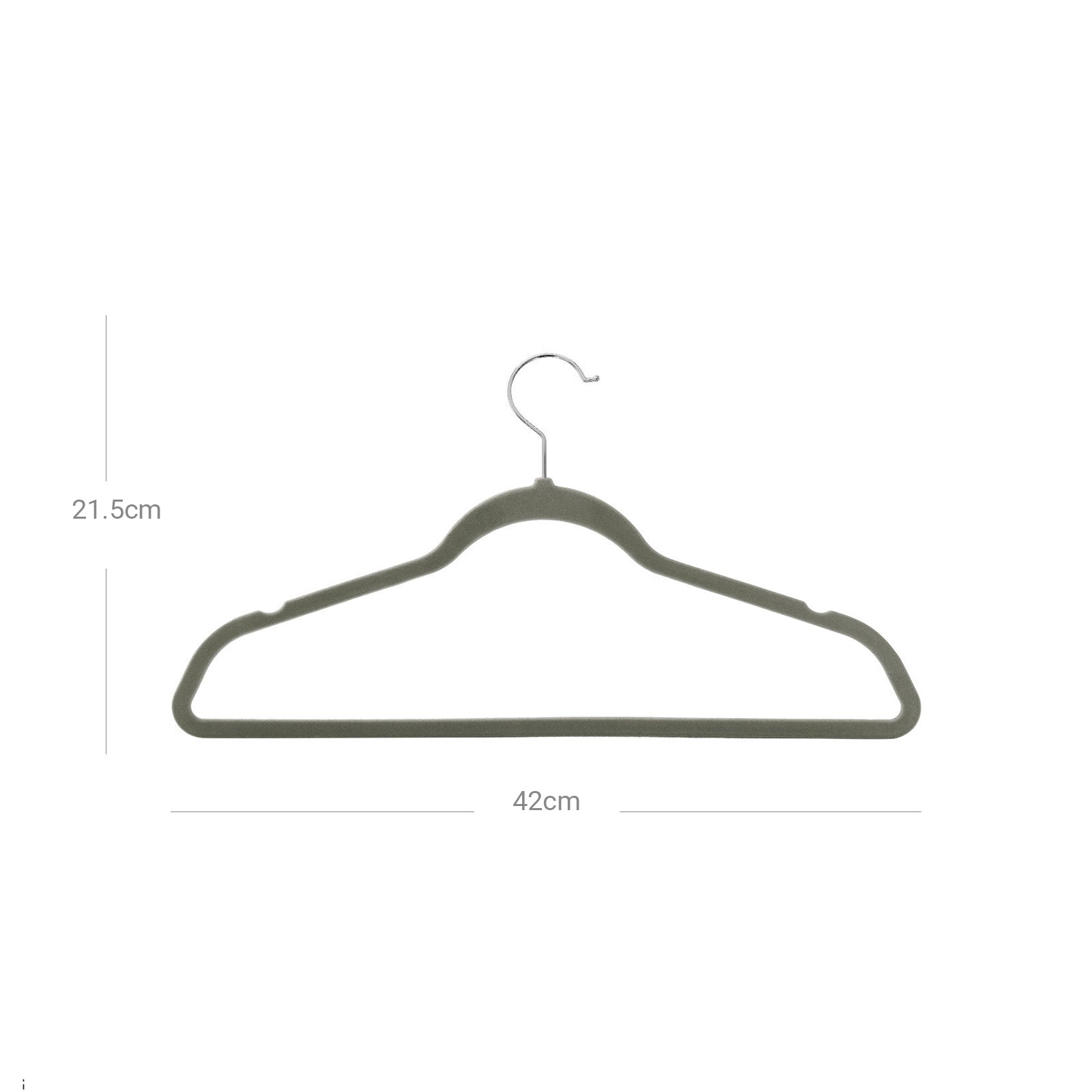 Velvet Hangers - Velvet - Black - Set of 30 with 360° Swivel Hooks