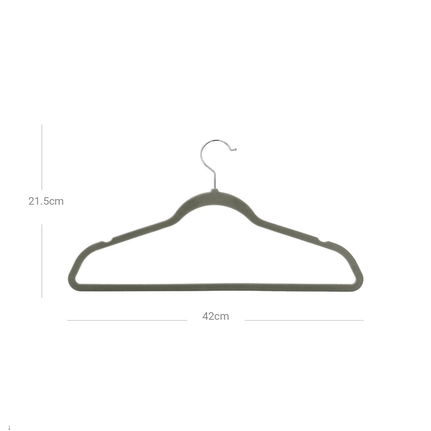 Velvet Hangers - Velvet - Black - Set of 30 with 360° Swivel Hooks