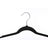Velvet Hangers Set - Velvet - Black - 30 Thin and Durable Hangers with 360° Swivel Hooks