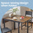 Folding Dining Table - Seats 2-4 People - Natural Oak - Drop Leaf Extendable for Small Spaces