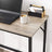 Small Office Table - Steel - Hazelnut Brown and Black - Simplified Assembly