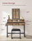 Dressing Table - Wood - Tri-Fold Mirror