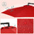 Hanging Patio Umbrella - Fabric - Grey - Crank Mechanism with UPF 50+ Sun Protection