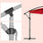 Hanging Patio Umbrella - Fabric - Grey - Crank Mechanism with UPF 50+ Sun Protection