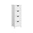 Storage Cabinet - Engineered Wood - Grey - Freestanding with 4 Drawers