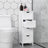 Storage Cabinet - Engineered Wood - Grey - Freestanding with 4 Drawers