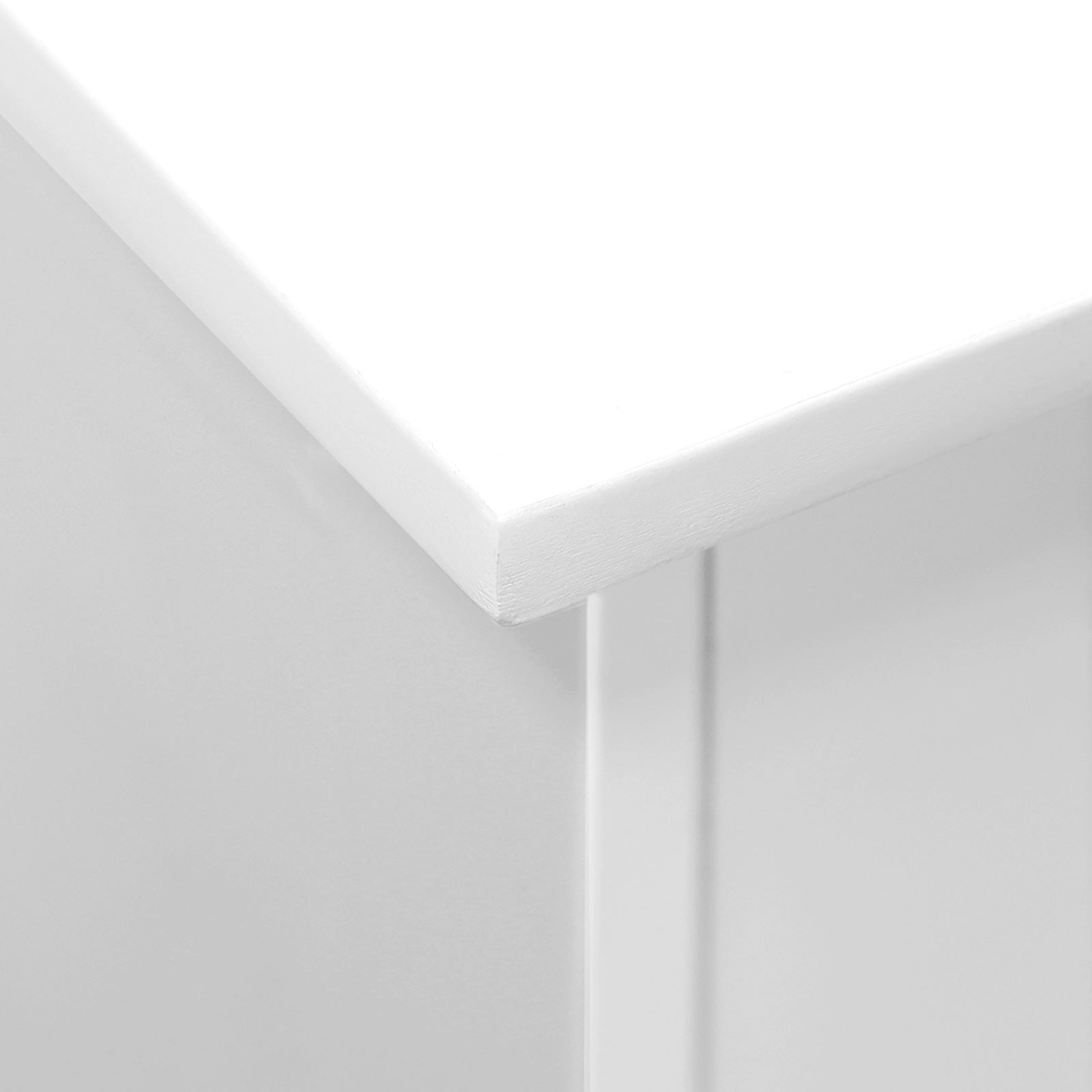 Storage Cabinet - Engineered Wood - Grey - Freestanding with 4 Drawers