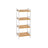 Bathroom Shelf - Bamboo - Natural White - 4 Shelves