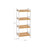 Bathroom Shelf - Bamboo - Natural White - 4 Shelves
