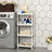 Rolling Kitchen Trolley - Wood - White - 4 Shelves