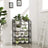 4 Tier Bathroom Shelf - Metal - Black - Versatile Plant Rack and Display