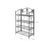 4 Tier Bathroom Shelf - Metal - Black - Versatile Plant Rack and Display