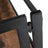 4-Tier Bookshelf - Metal Frame - Rustic Brown - Multifunctional Folding Design