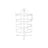 4 Tier Jewellery Stand - Metal - White