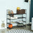 4 Tier Shoe Rack - Metal - Grey - Capacity for 20 Pairs of Shoes