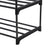 4 Tier Shoe Rack - Metal - Grey - Capacity for 20 Pairs of Shoes